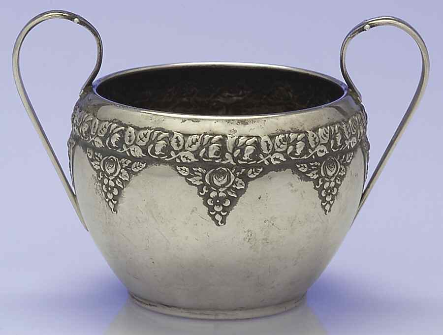 Normandie (Sterling, 1933, Hollowware) Mini Open Sugar Bowl by Wallace Silver-1