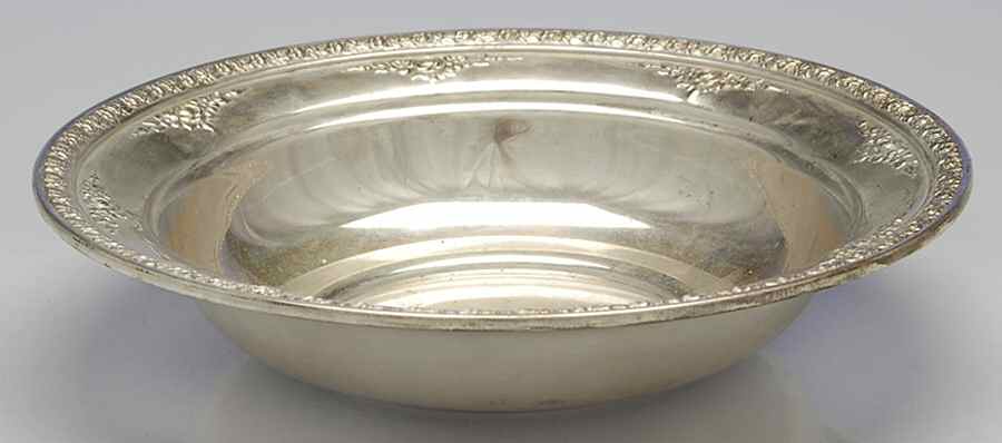 Normandie (Sterling, 1933, Hollowware) 9" Round Vegetable Bowl by Wallace Silver-1