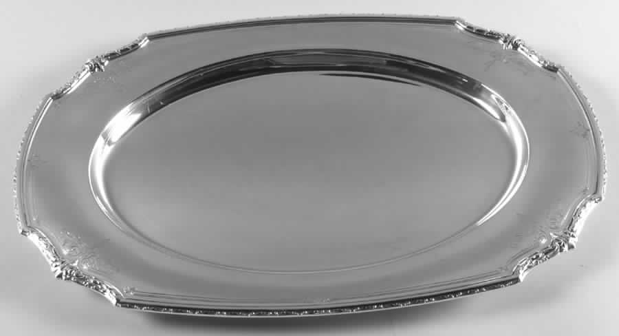 Princess Anne (Sterling, 1926, Hollowware) 17" Oval Serving Platter by Wallace Silver-1