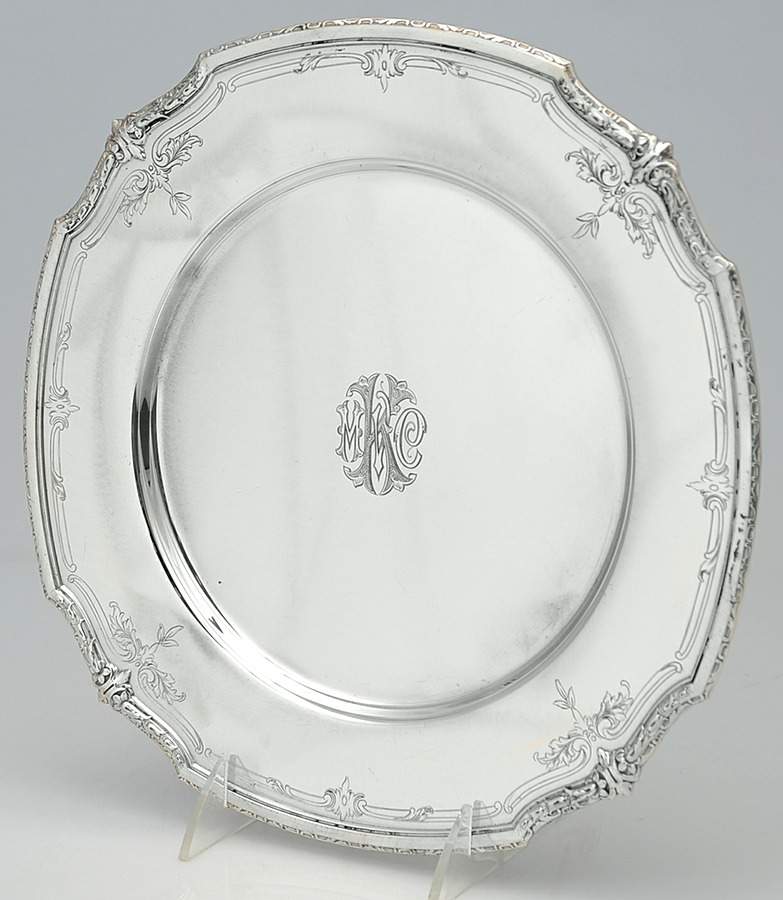 Princess Anne (Sterling, 1926, Hollowware) 10" Dinner Plate by Wallace Silver-1