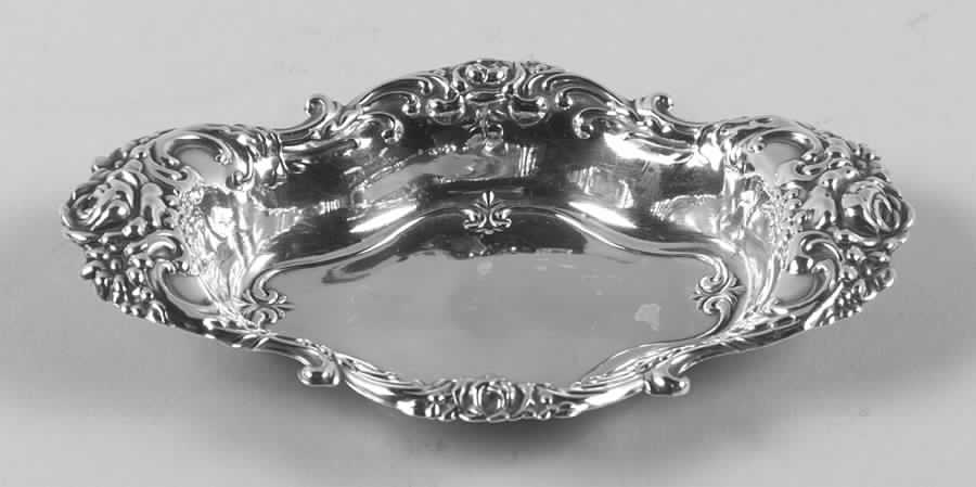 Royal Rose (Sterling, 1962, Hollowware) Nut Dish by Wallace Silver-1
