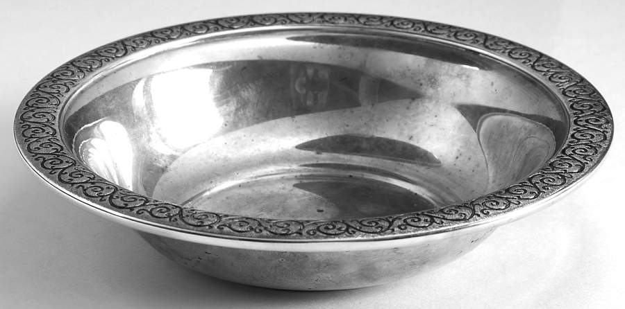 Spanish Lace (Sterling, 1964, Hollowware) 5" Bon Bon Bowl by Wallace Silver-1