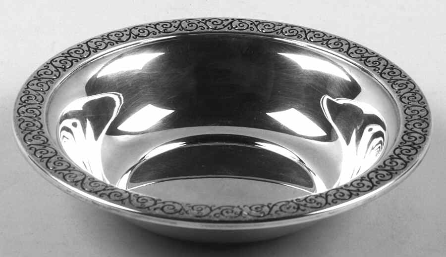 Spanish Lace (Sterling, 1964, Hollowware) 5" Bon Bon Bowl by Wallace Silver-1