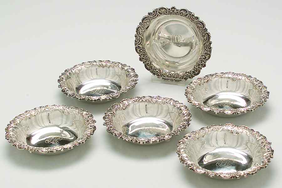 Pompadour (Sterling, 1895-1898, Hollowware) Finger Bowl (Set of 6) by Whiting Manf Co-1