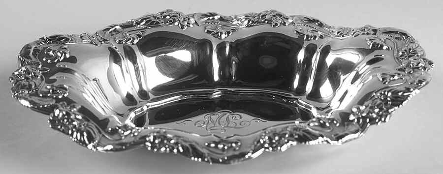 Violet (Sterling, 1905, Hollowware) 7" Bon Bon Bowl by Whiting Manf Co-1