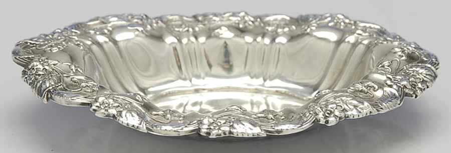 Violet (Sterling, 1905, Hollowware) Nut Dish by Whiting Manf Co-1