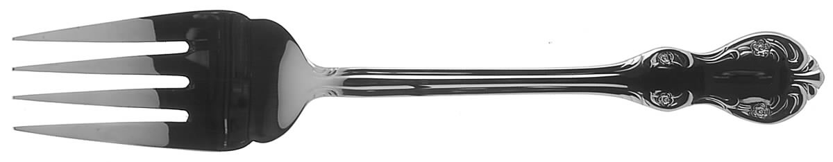 Continental Camden (Stainless) Medium Solid Cold Meat Serving Fork by Wallace Silver-1
