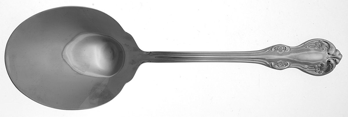 Continental Camden (Stainless) Solid Salad Serving Spoon by Wallace Silver-1
