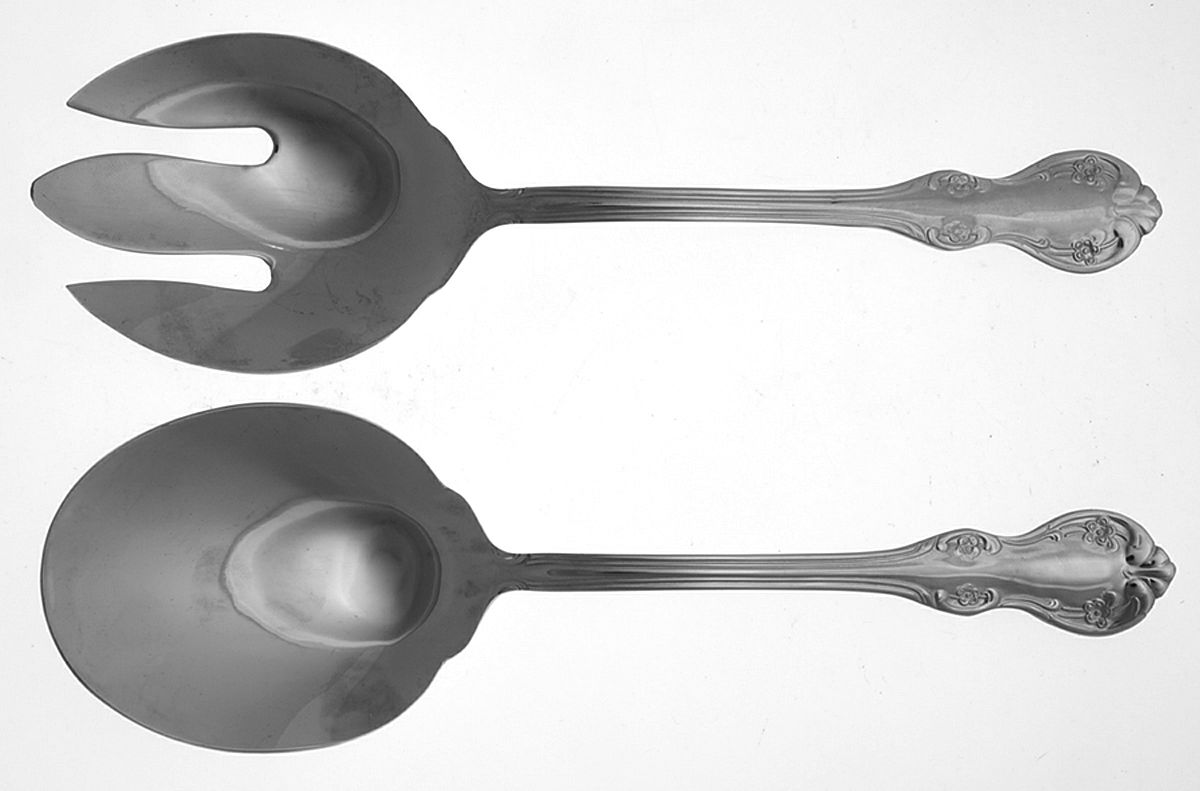 Continental Camden (Stainless) (2 Pc) Solid Salad Set by Wallace Silver-1