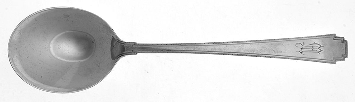 Rhythm (Sterling, 1929) Round Bowl Soup Spoon (Gumbo) by Wallace Silver-1