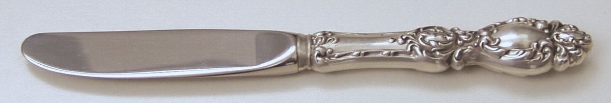Lucerne (Sterling, 1896, No Monograms) Modern Hollow Butter Spreader (Stainless) by Wallace Silver-1