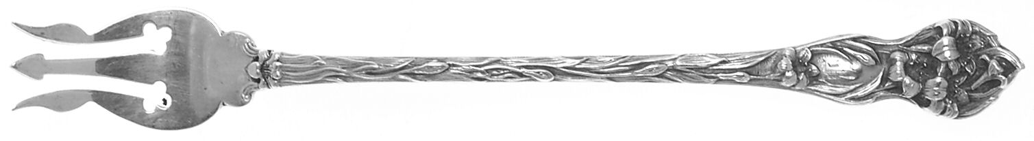 Lily (Sterling, 1902, Monograms) Oyster Fork by Watson-1