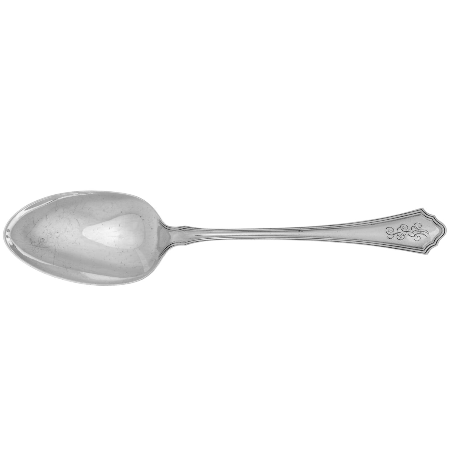 Putnam (Sterling, 1912, Monograms) Tablespoon (Serving Spoon) by Wallace Silver-1