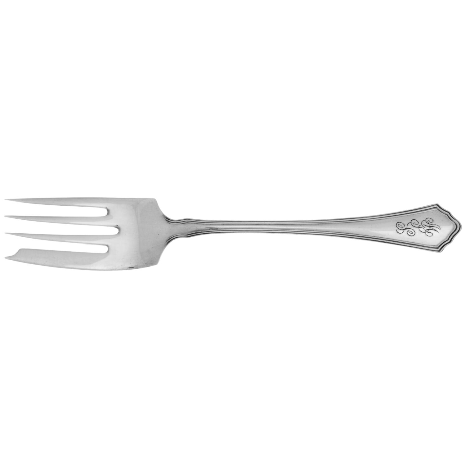 Putnam (Sterling, 1912, Monograms) Individual Salad Fork by Wallace Silver-1