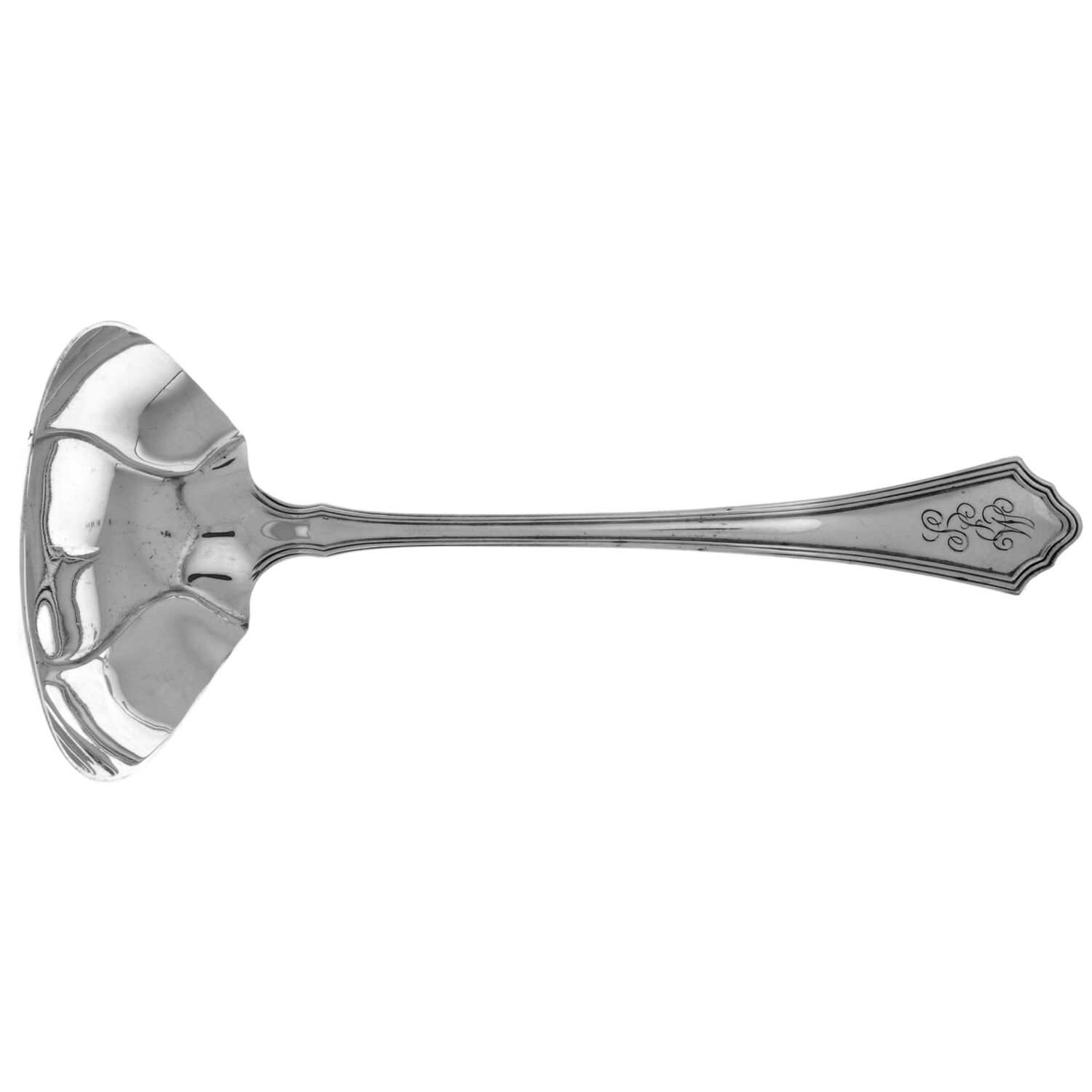 Putnam (Sterling, 1912, Monograms) Solid Gravy Ladle by Wallace Silver-1