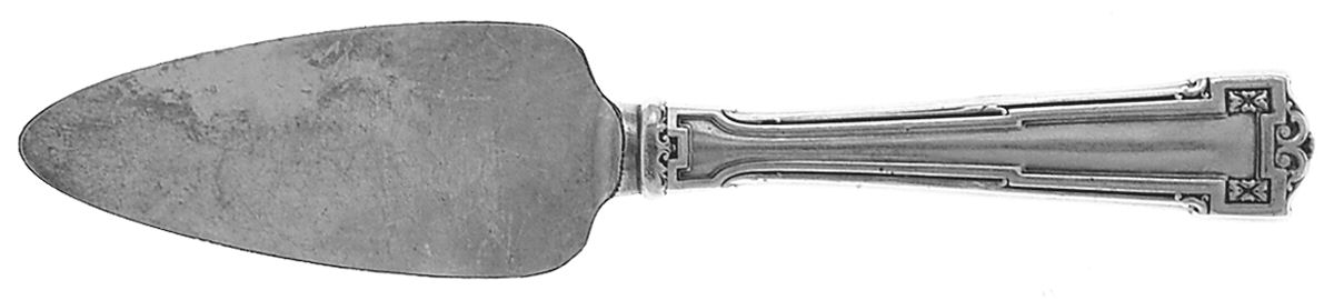 Dauphine (Sterling, 1916, Monograms) Cheese Server with Silverplate Blade by Wallace Silver-1