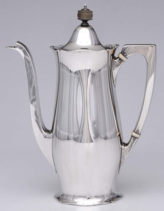 Antique (Sterling, Hollowware) Mini Coffee Pot by Wallace Silver-1