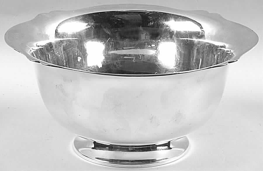 Antique (Sterling, Hollowware) 8" Round Footed Vegetable Bowl by Wallace Silver-1