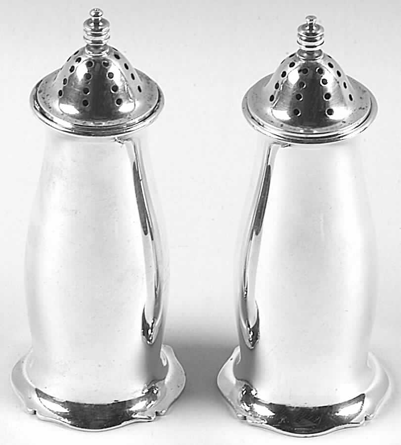 Antique (Sterling, Hollowware) Salt and Pepper Set by Wallace Silver-1