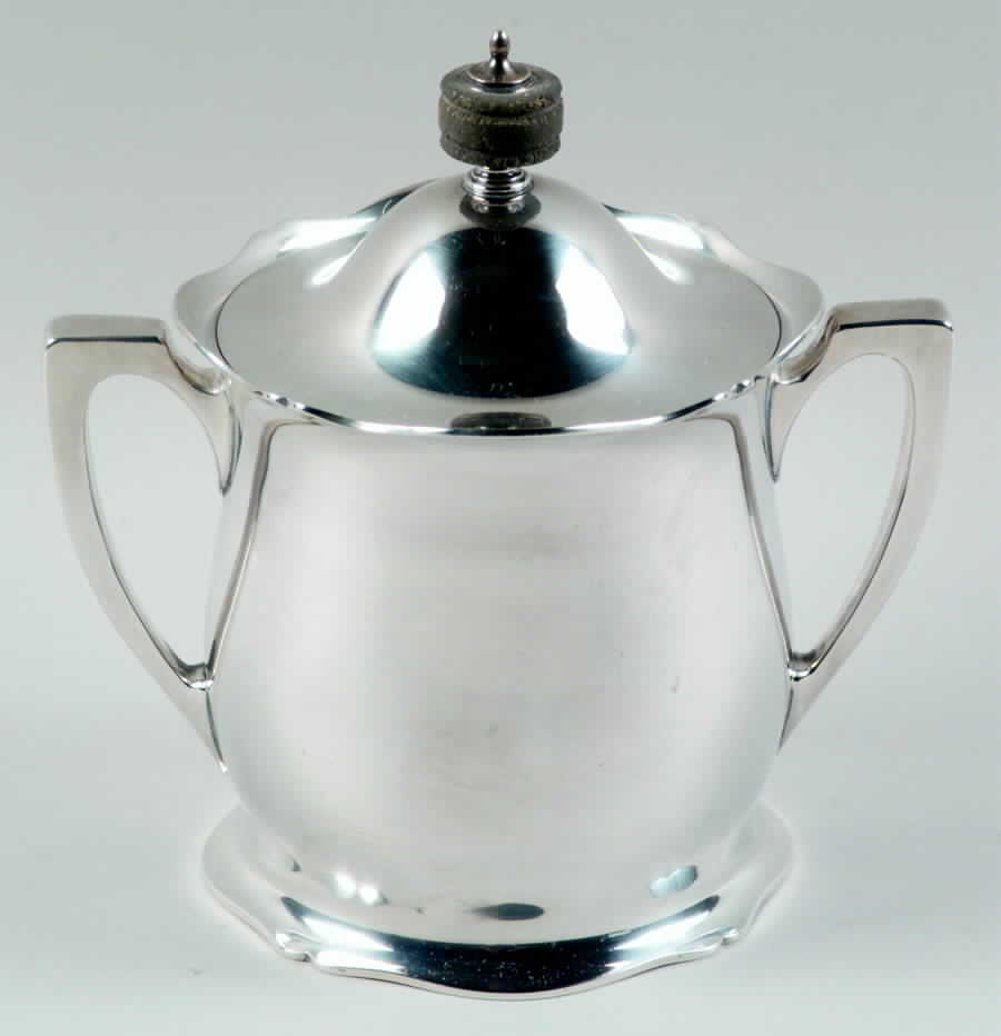 Antique (Sterling, Hollowware) Sugar Bowl & Lid by Wallace Silver-1
