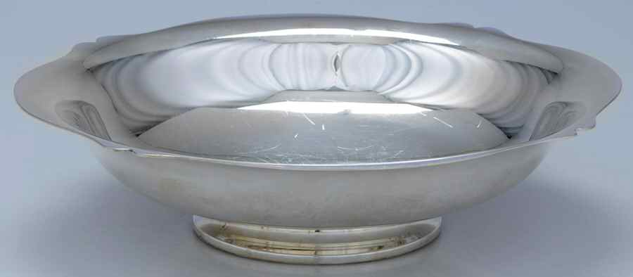 Antique (Sterling, Hollowware) 9" Round Footed Vegetable Bowl by Wallace Silver-1