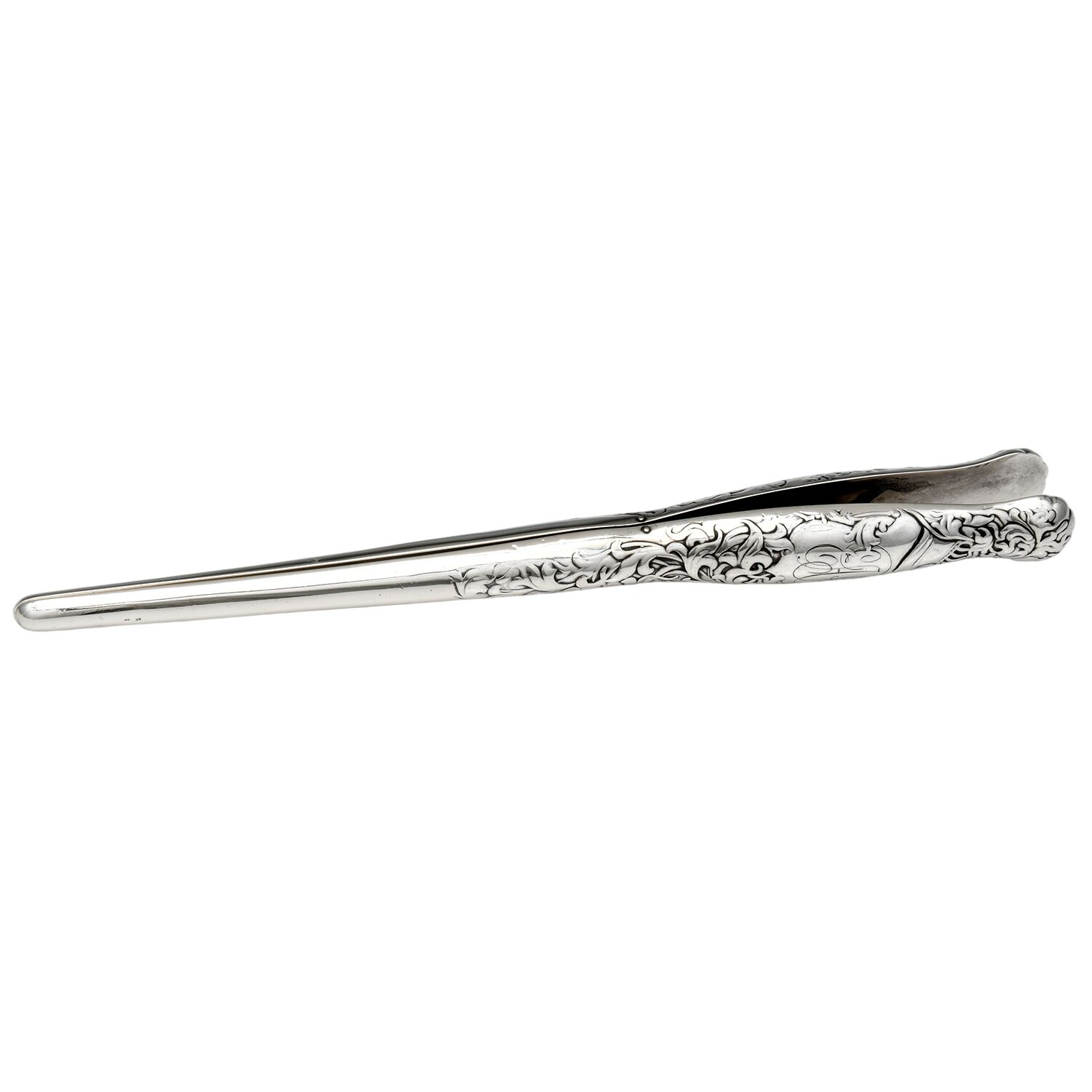 Heraldic (Sterling, 1880, Monograms) Sterling Glove Stretcher by Whiting Manf Co-1