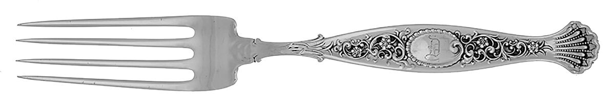 Hyperion (Sterling, 1888, Monograms) Fork by Whiting Manf Co-1