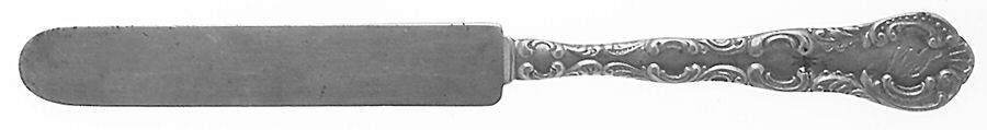 Louis XV (Sterling, 1880) Solid Tea/Child Knife by Wood & Hughes-1