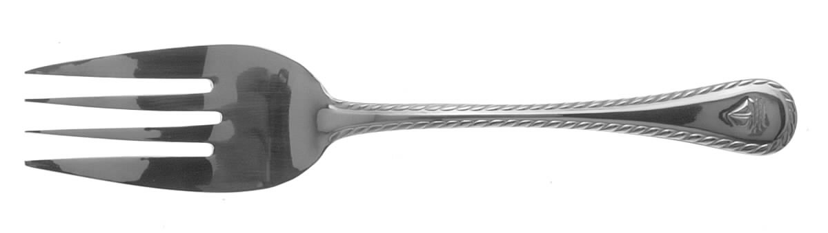 Nautica (Stainless) Medium Solid Cold Meat Serving Fork by Wallace Silver-1