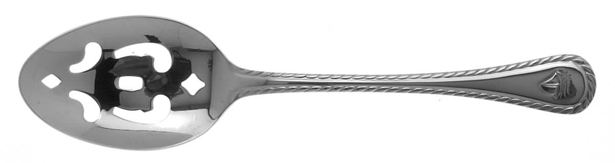 Nautica (Stainless) Pierced Tablespoon (Serving Spoon) by Wallace Silver-1
