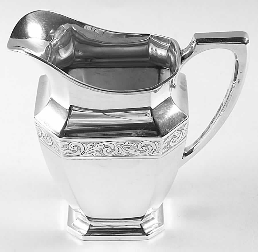 Somerset-Engraved (Sterling, Hollowware) Creamer by Wallace Silver-1