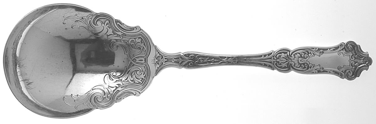 Cardinal (Silverplate, 1907, Monograms) Solid Smooth Casserole Spoon by Wallace Silver-1