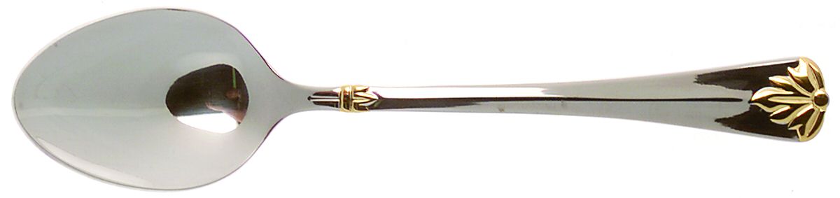 Golden Interlude (Stainless, Gold Accent) Teaspoon by Wallace Silver-1