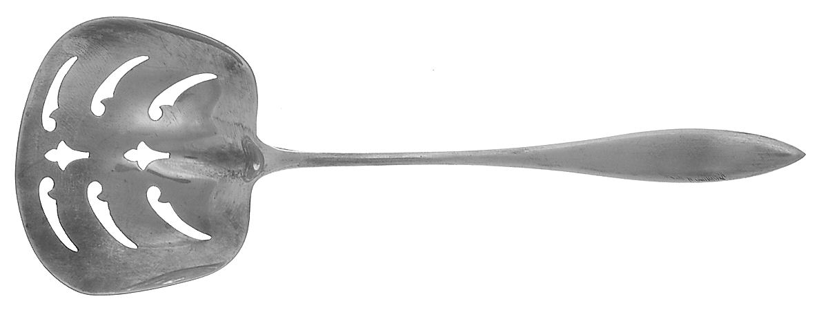 WED17 (STERLING) Solid Bon Bon Spoon with Pierced Bowl by Weidlich Silver-1