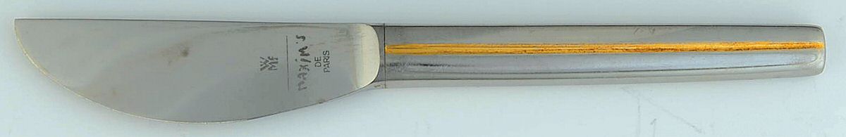 Rue Royale-Gold (Stainless) Modern Hollow Butter Spreader (Stainless) by WMF Flatware-1