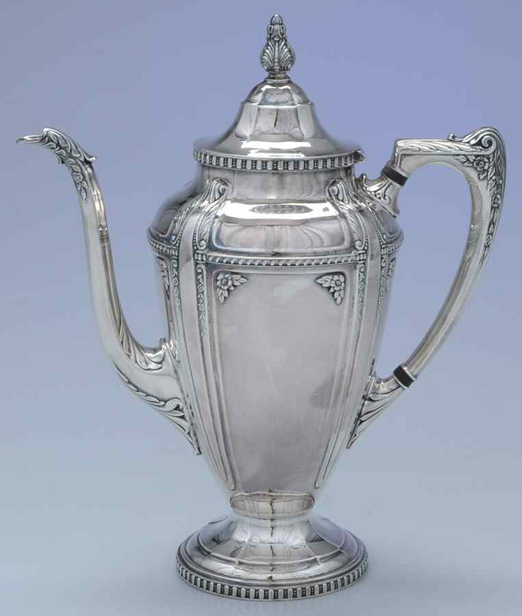 Stradivari (Silverplate, Hollowware) Silverplate Coffee Pot by Wallace Silver-1