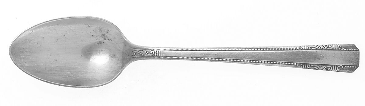 Personality (Silverplate, 1938, Monograms)    Teaspoon by Wallace Silver-1