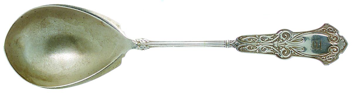 Alhambra (Sterling, 1880) Preserve Spoon by Whiting Manf Co-1