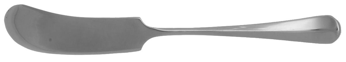 WMK1 (SILVERPLATE) Flat Handle Butter Spreader by John Wanamaker-1