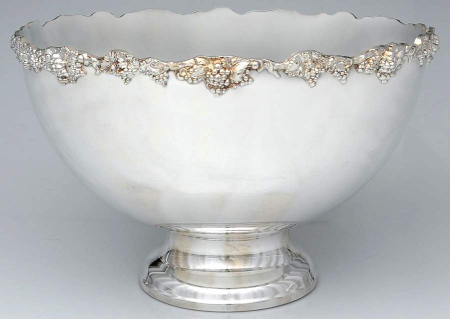 Grape (Silverplate, Hollowware) Punch Bowl by Wallace Silver-1