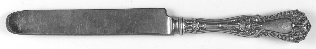 Dorothy Vernon (Sterling, 1909, Monograms) Blunt Hollow Knife with Bolster by Whiting Manf Co-1