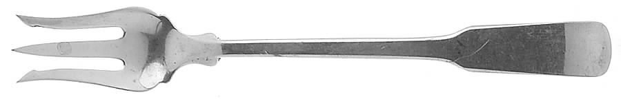 Colonial Fiddle (Sterling, 1925) Short Handle Pickle/Olive Fork by Watson-1