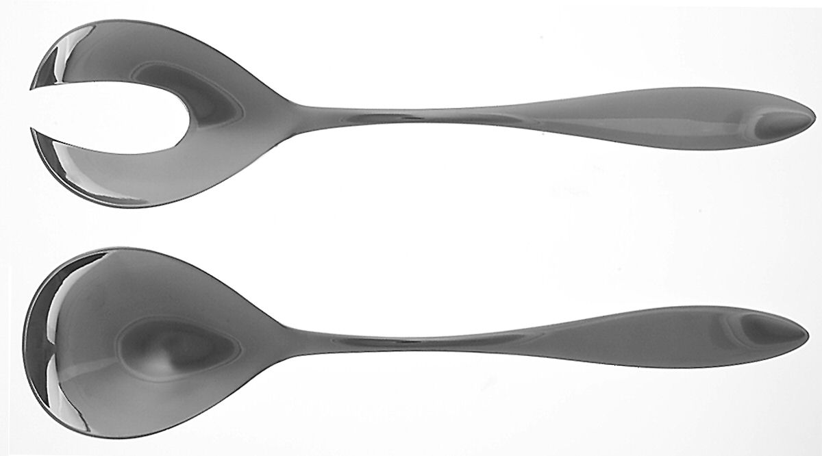 Metropolitan (Stainless) (2 Pc) Solid Salad Set by Wedgwood Silver-1