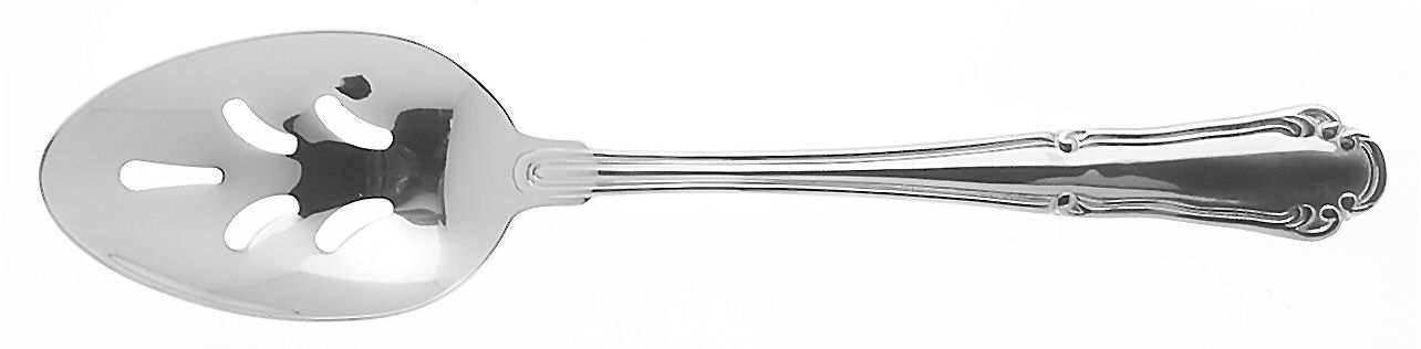 Empire (Stainless, Glossy) Pierced Tablespoon (Serving Spoon) by Wallace Silver-1