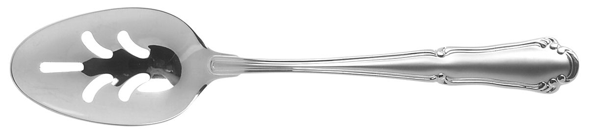 Empire (Stainless, Frosted) Pierced Tablespoon (Serving Spoon) by Wallace Silver-1