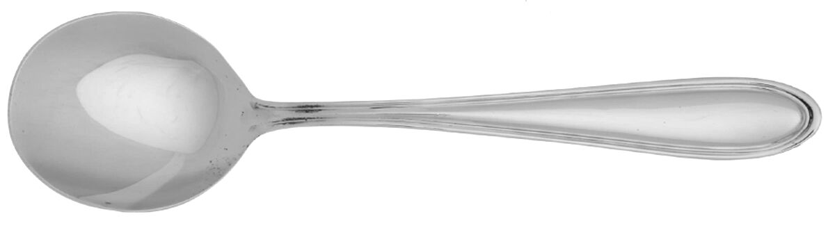 Modern Thread (Stainless) Round Bowl Soup Spoon (Cream Soup) HC by Wallace Silver-1