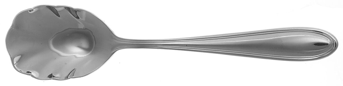 Modern Thread (Stainless) Sugar Shell Spoon by Wallace Silver-1
