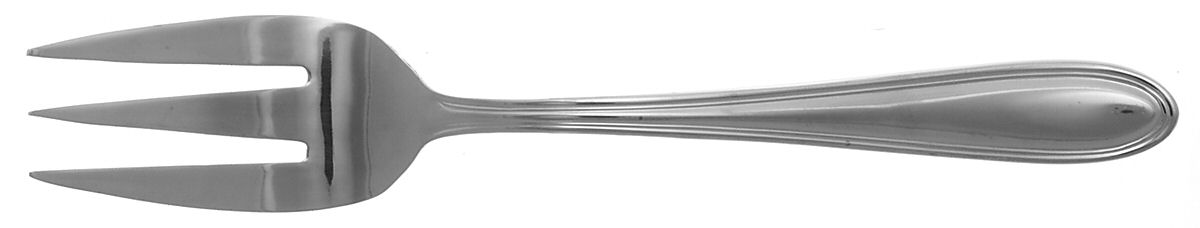 Modern Thread (Stainless) Medium Solid Cold Meat Serving Fork by Wallace Silver-1