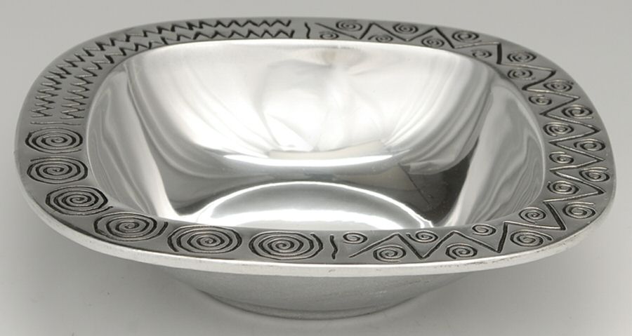 Reggae (Armetale, Hollowware) Medium Square Vegetable Bowl by Wilton Armetale-1