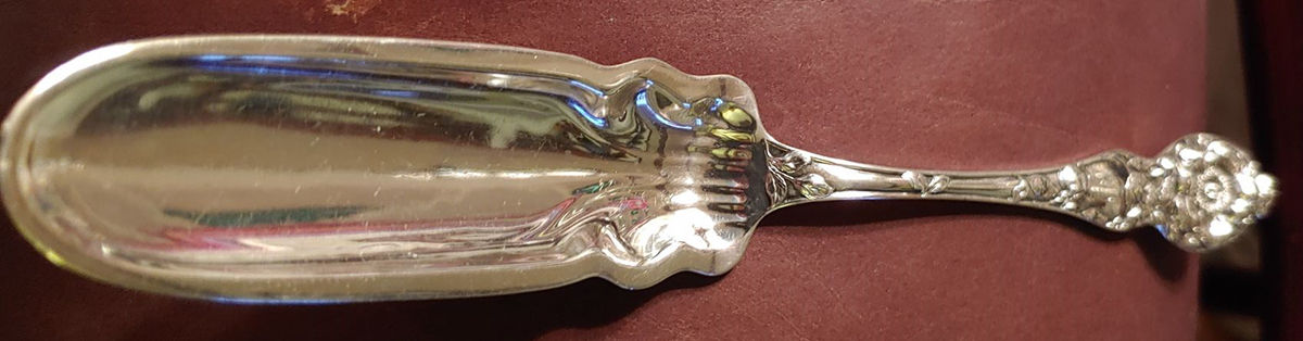 Wild Rose (Sterling, 1905) Jelly/Cake Server by Watson-1